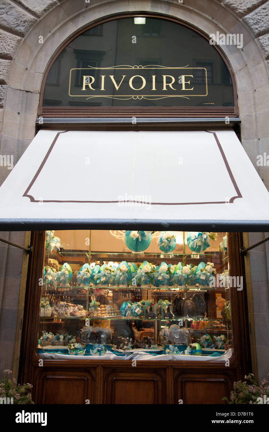Rivoire Cafe Window in Florence; Italy Stock Photo - Alamy