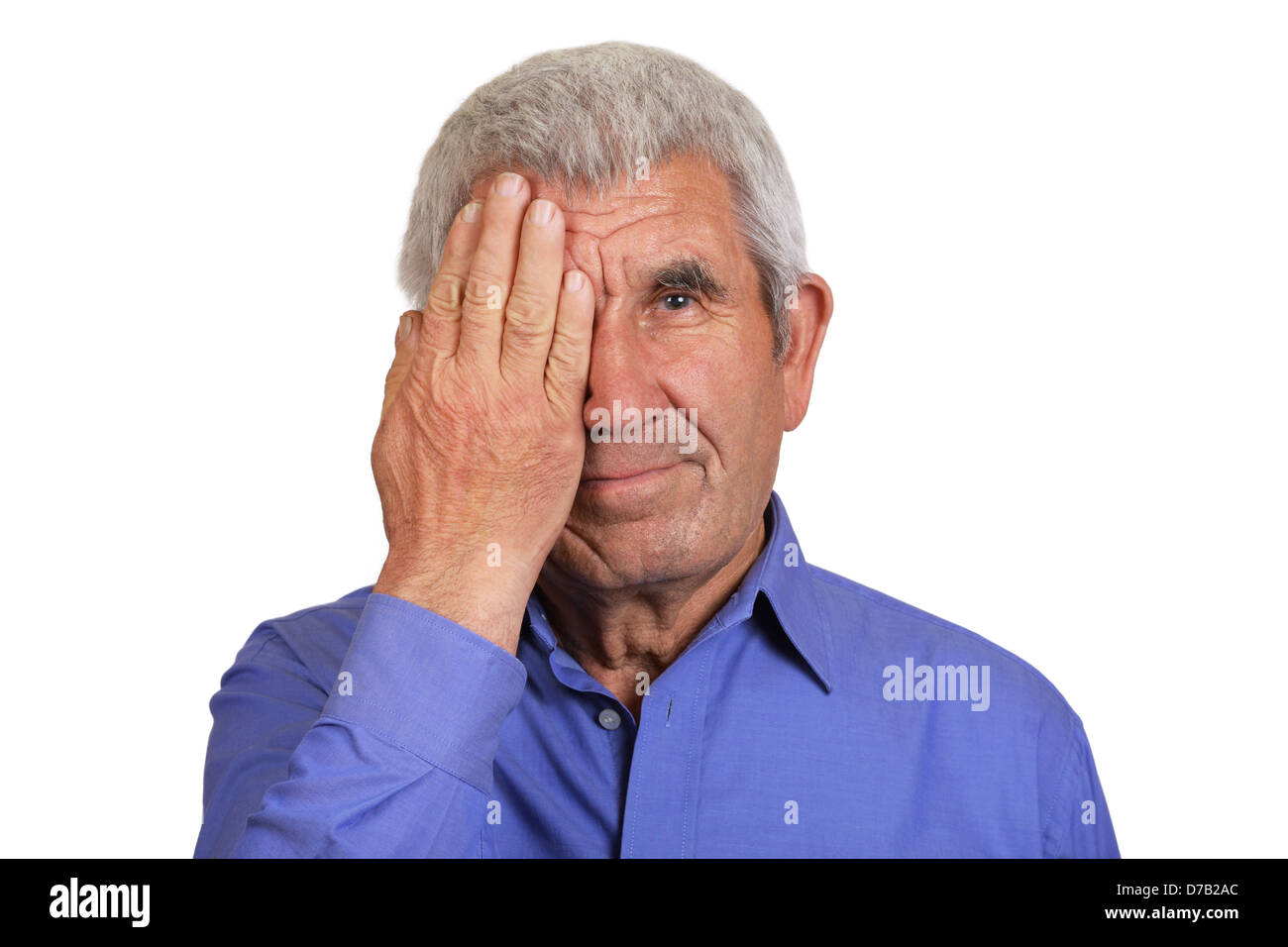 Old man with white hair hi-res stock photography and images - Alamy