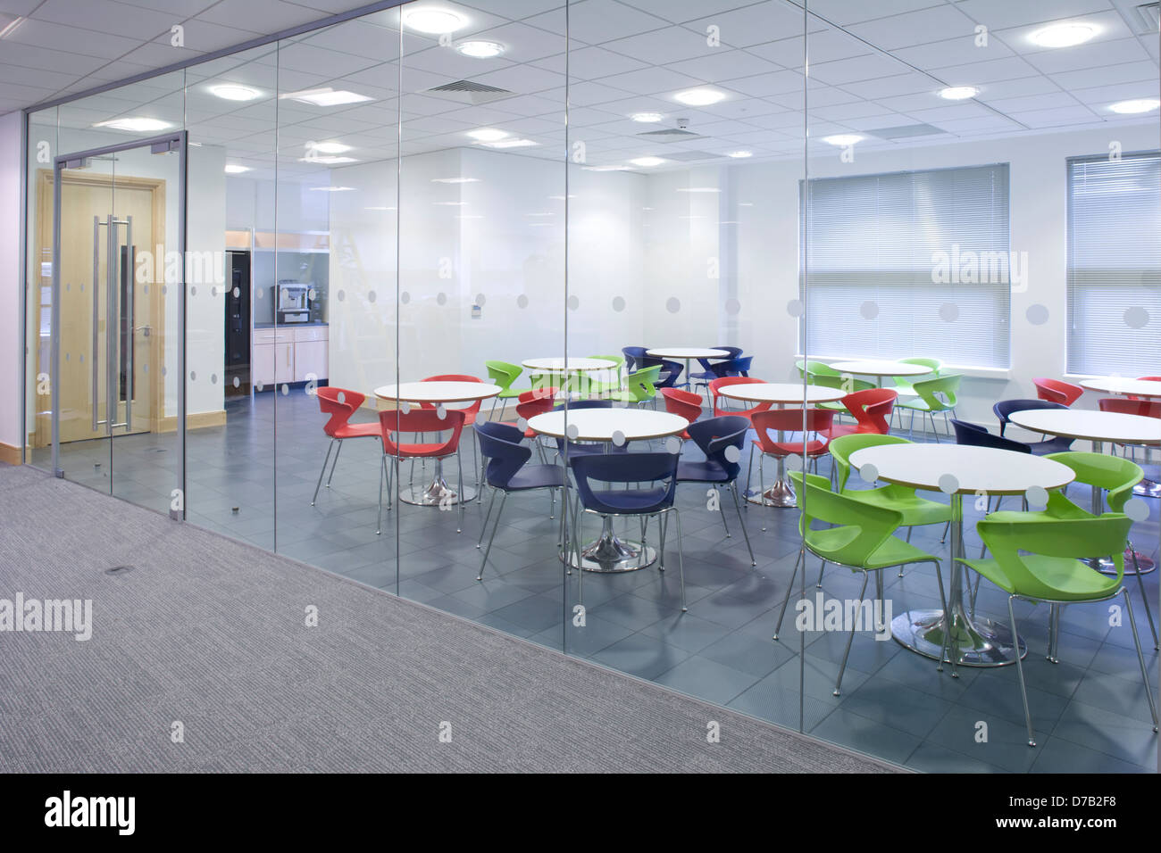 Office restaurant canteen breakout area Stock Photo Alamy