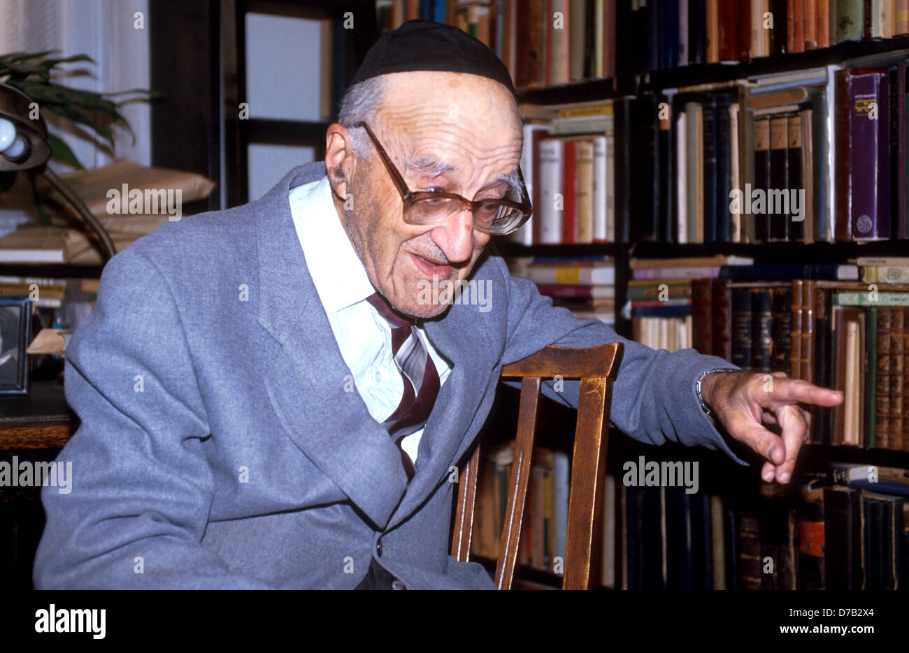 professor isaias (Yeshayahu) leibowitz Stock Photo