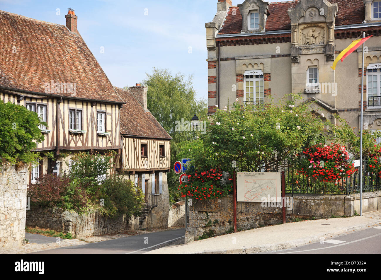 France, Ile-de-France, Provins, Town of Medieval Fairs, UNESCO World Heritage Stock Photo