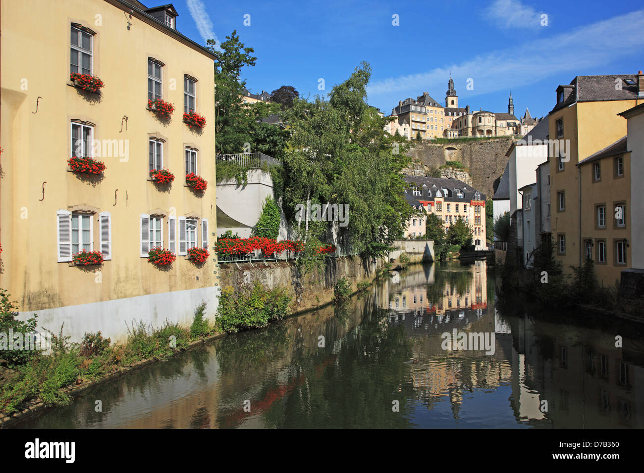 Luxembiurg, City of Luxembourg, Grund, UNESCO World Heritage Stock Photo