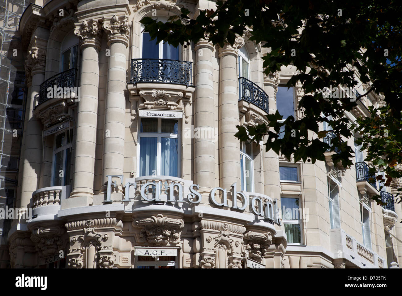 Fransabank palace in Champs Elysees Paris, France Stock Photo Alamy