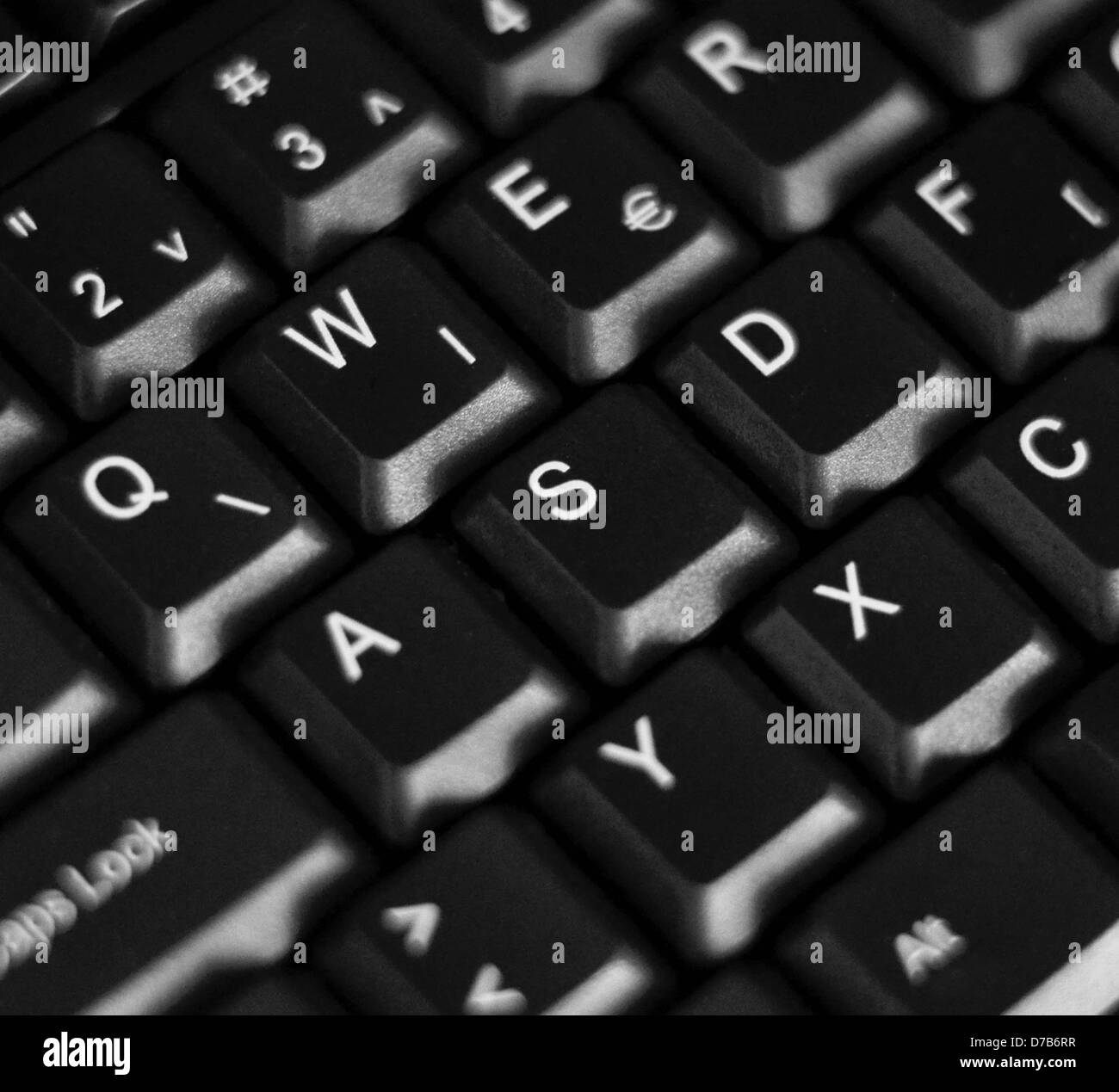 Keyboard macro shot Stock Photo