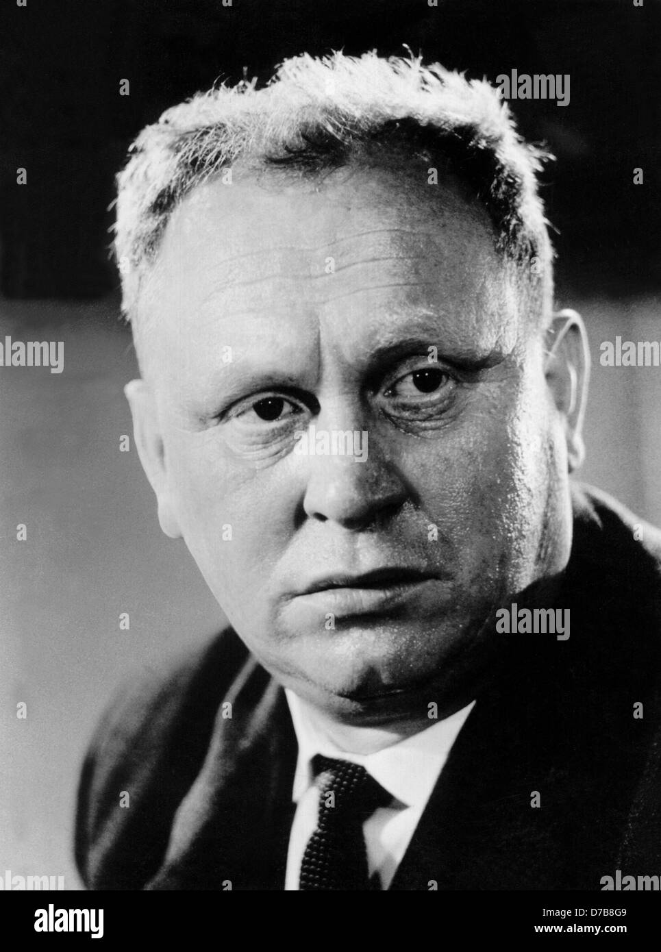 Internationally known actor Gert Fröbe in the year 1959. He wars born on the 25th of February in 1913 and died on the 5th of September in 1988 in Munich. Stock Photo