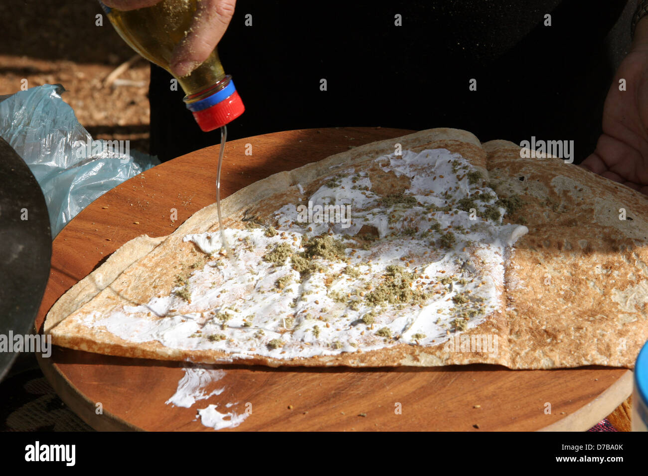 druze pita bread Stock Photo