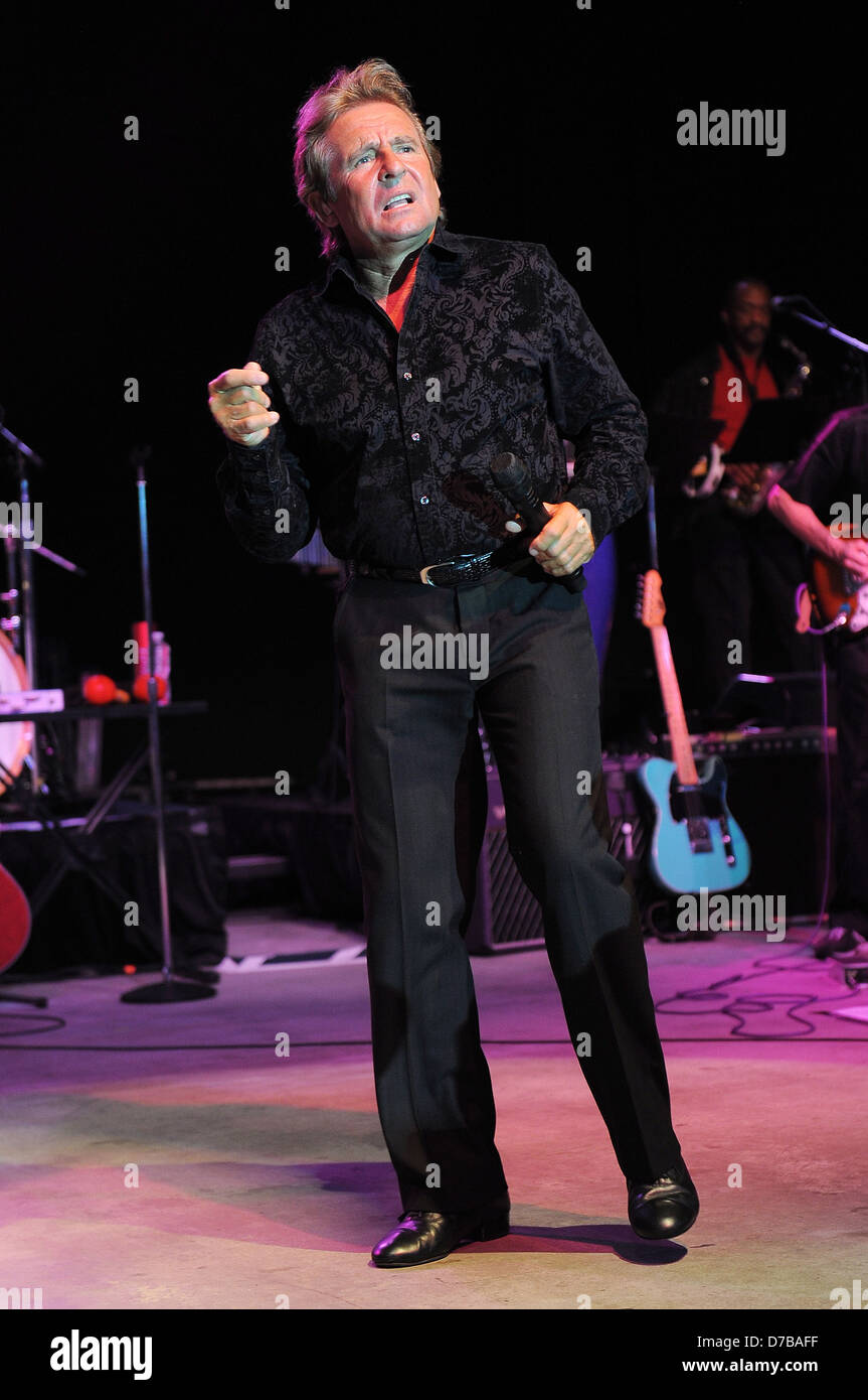 Davy Jones of the Monkees performs at the Pompano Beach Amphitheater Pompano Beach, Florida - 05.06.11 Stock Photo
