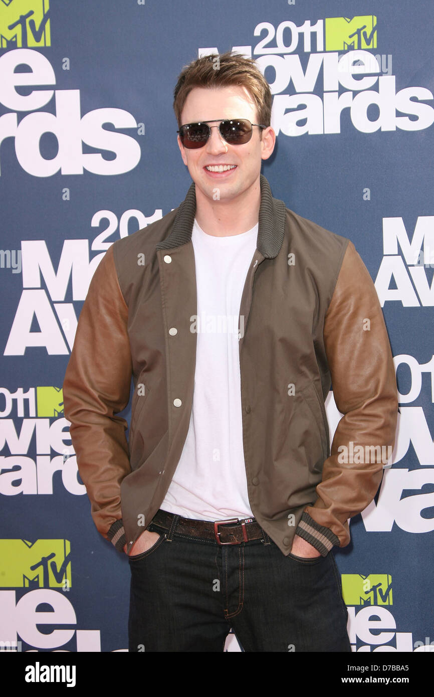Chris Evans 2011 MTV Movie Awards Arrival held at the Gibson