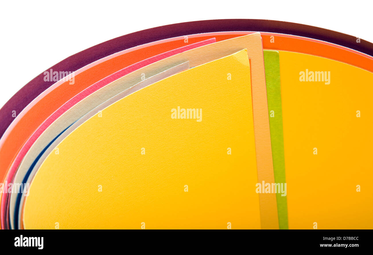 Rolled up Bristol Papers isolated on white background Stock Photo Alamy