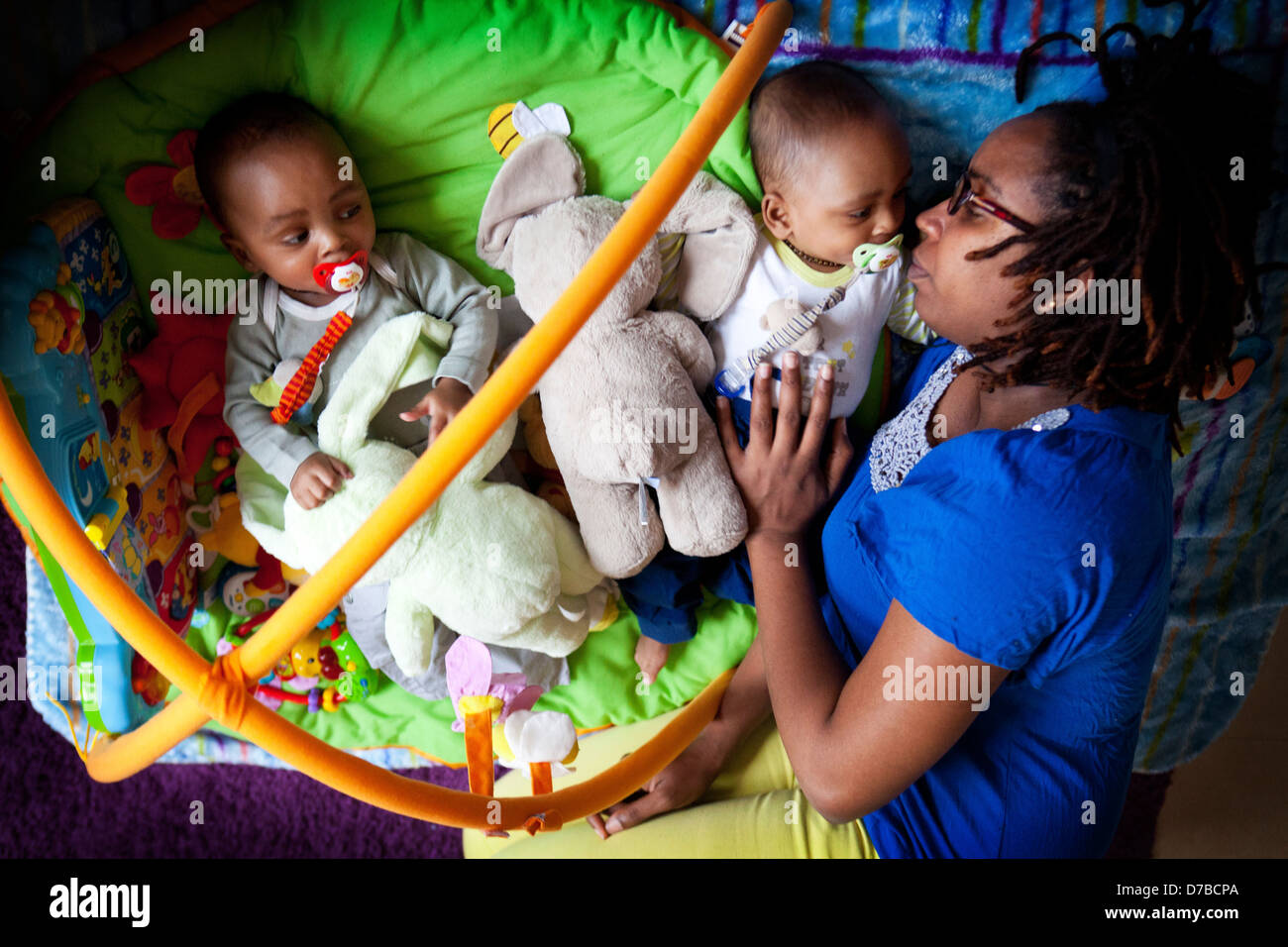 Maternal twins hi-res stock photography and images - Alamy