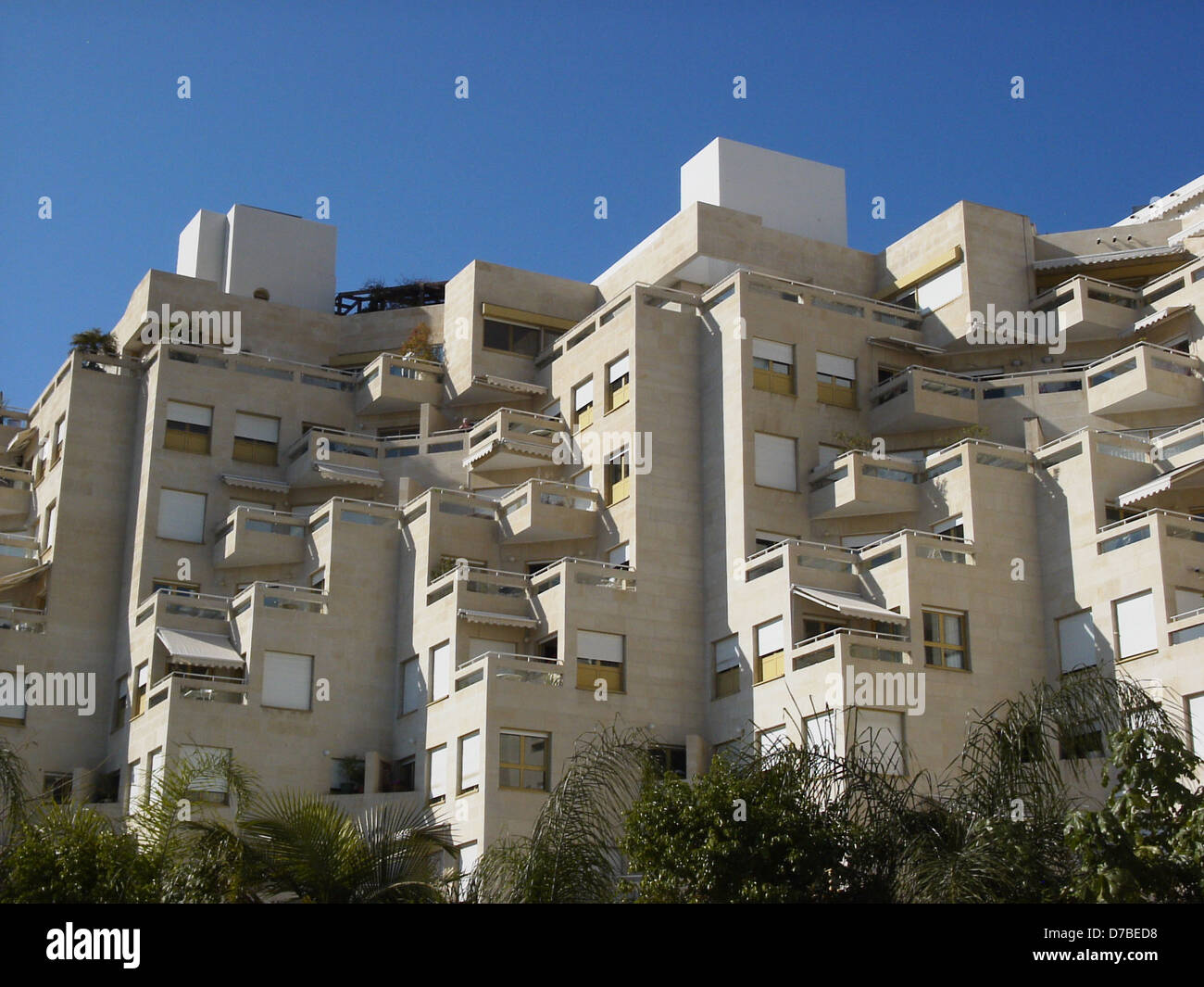 golda buildings in tel aviv Stock Photo