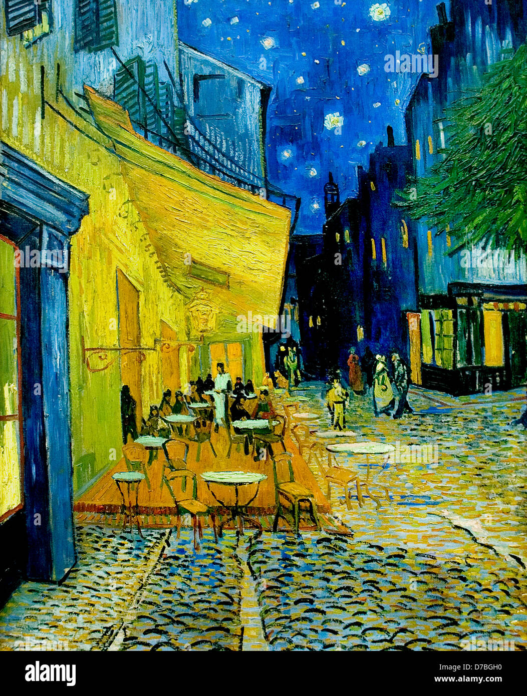 The Cafe Terrace on the Place de Forum in Arles at Night 1888 Vincent Van Gogh