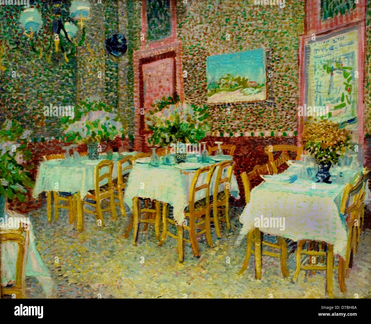 Interior of a Restaurant 1887 Vincent van Gogh 1853– 1890 Dutch Netherlands Stock Photo