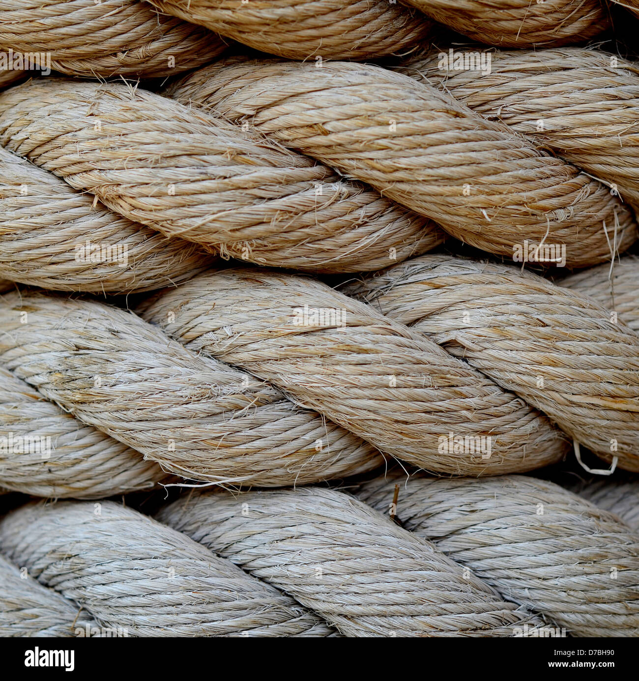 Grungy Old Rope Stock Photo