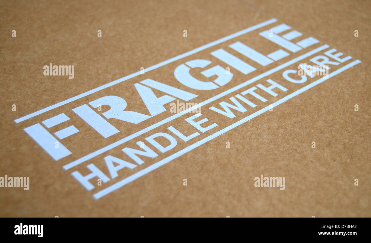 Fragile Sign Stock Photo