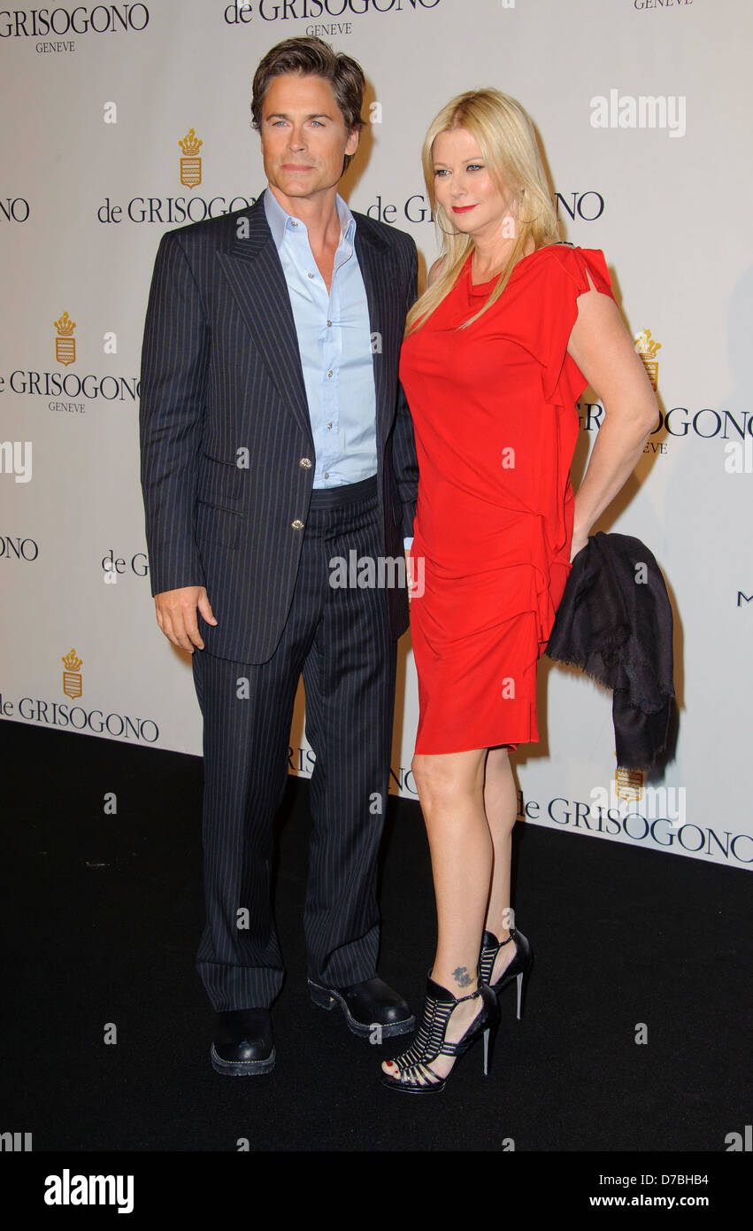 Sheryl Berkoff and Rob Lowe 2011 Cannes International Film Festival - Day 7 - de Grisogono dinner - Arrivals & Inside Cannes, Stock Photo