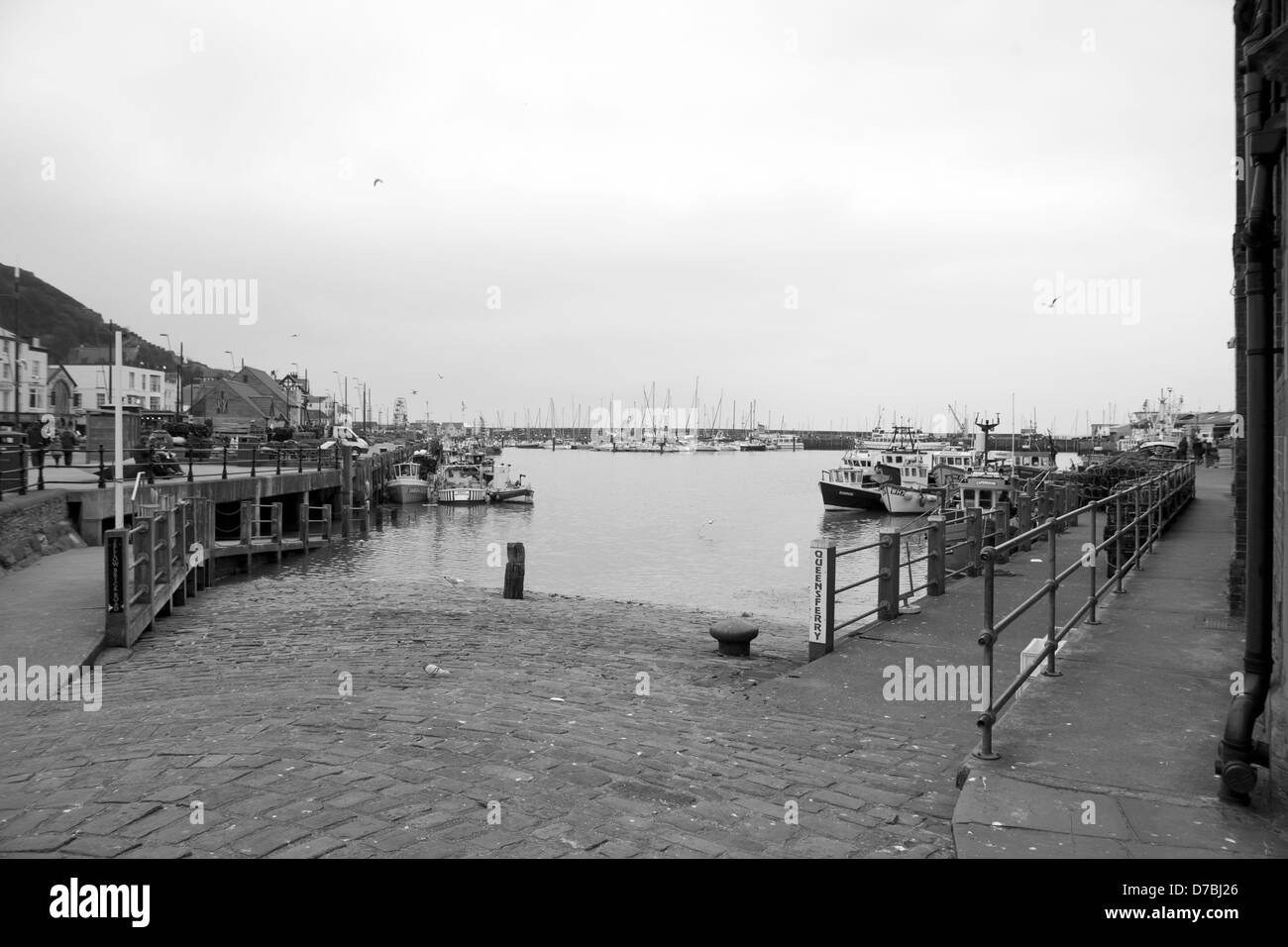 Harbour Scarborough North Yorkshire England Stock Photo