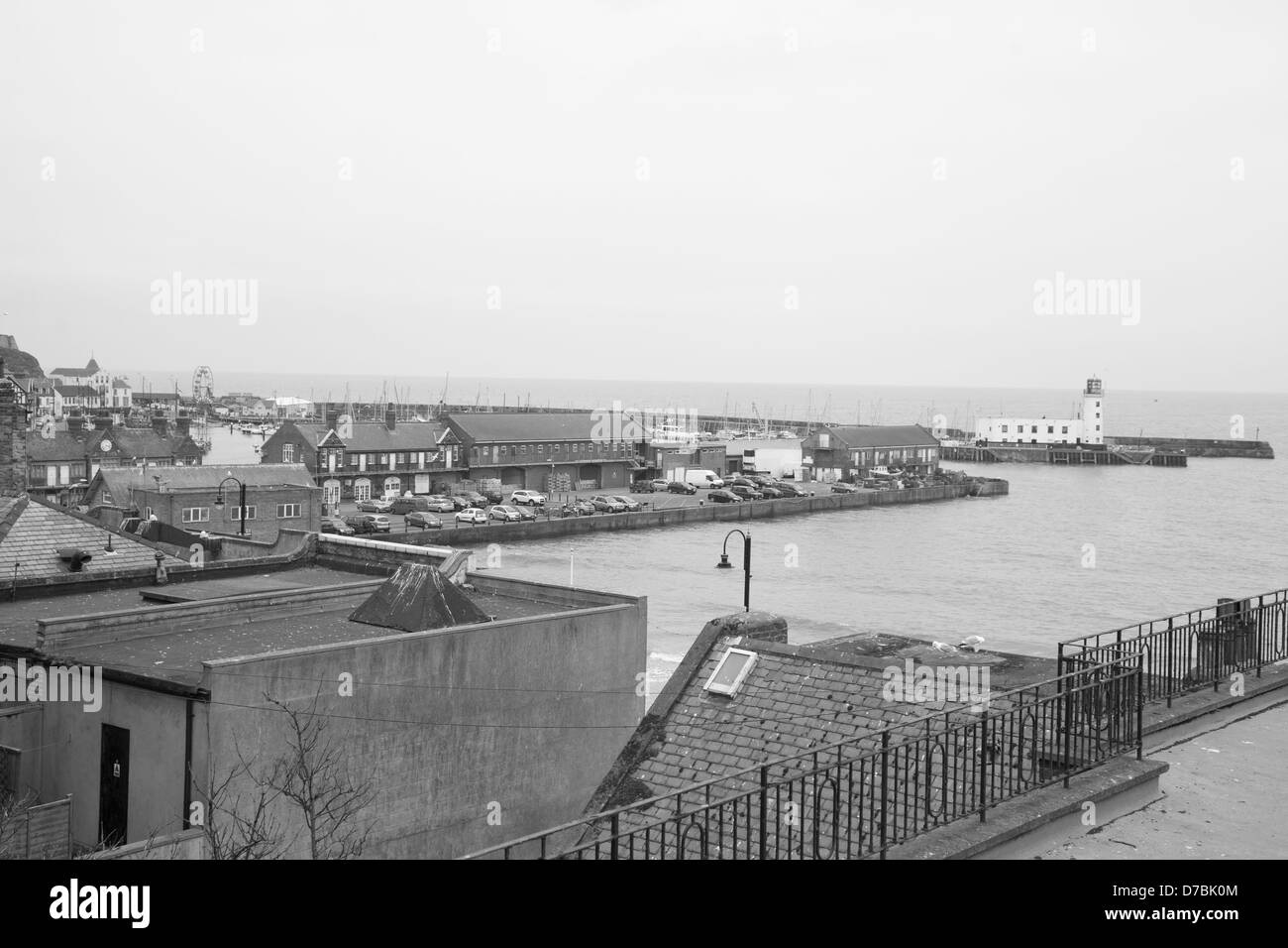 Harbour Scarborough North Yorkshire England Stock Photo