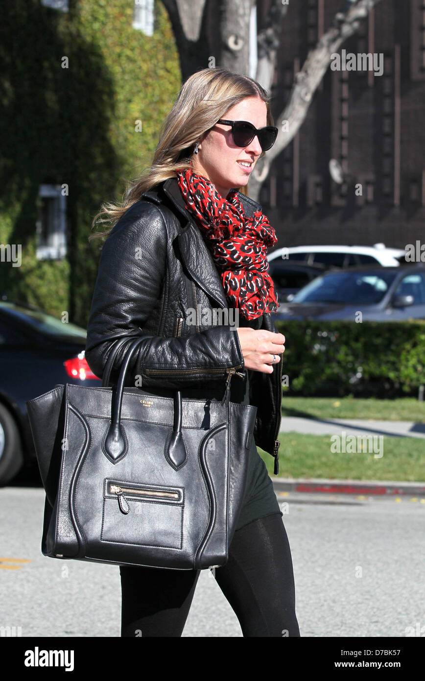 Nicky Hilton exits Byron & Tracey salon stylishly dressed toting a