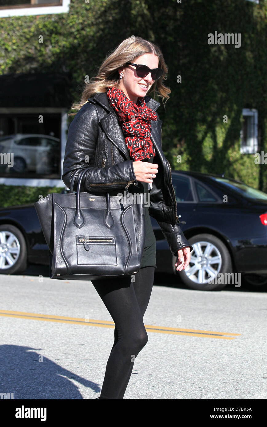 Nicky Hilton exits Byron & Tracey salon stylishly dressed toting a