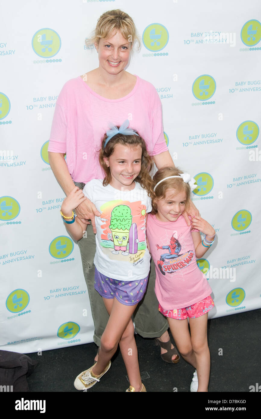 Alexandra Wentworth, Elliott Stephanopoulos and Harper Stephanopoulos Baby Buggy Bedtime Bash held at Wollman Rink in Central Stock Photo