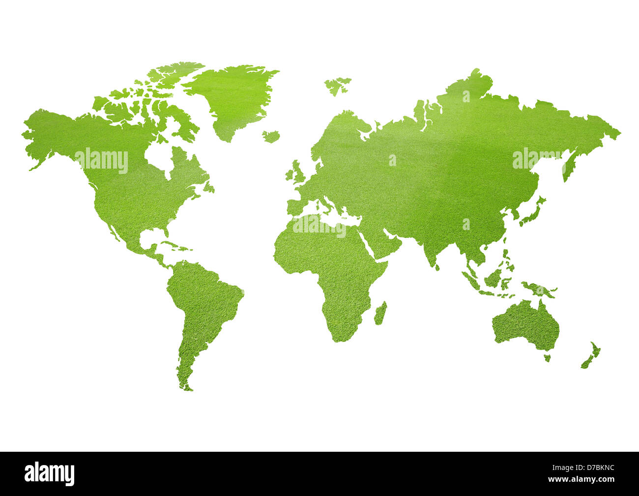 Green World Map Stock Photo Alamy