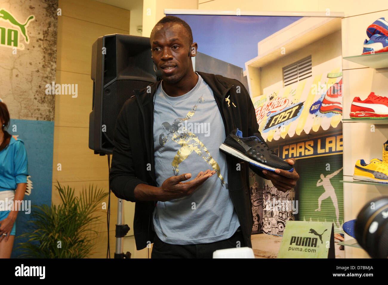 Usain Bolt at a Puma Press Conference held at the Puma store Prague, Czech  Republic – 01.06.11 Stock Photo - Alamy