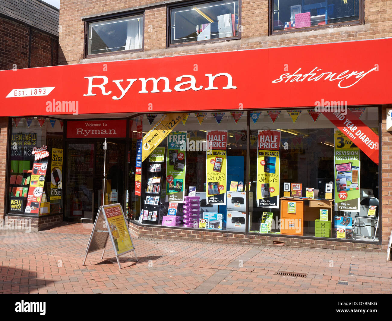 Ryman the stationery shop in Northwich Cheshire UK Stock Photo