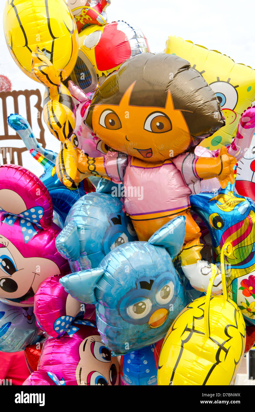 Cartoon balloons for the children Stock Photo