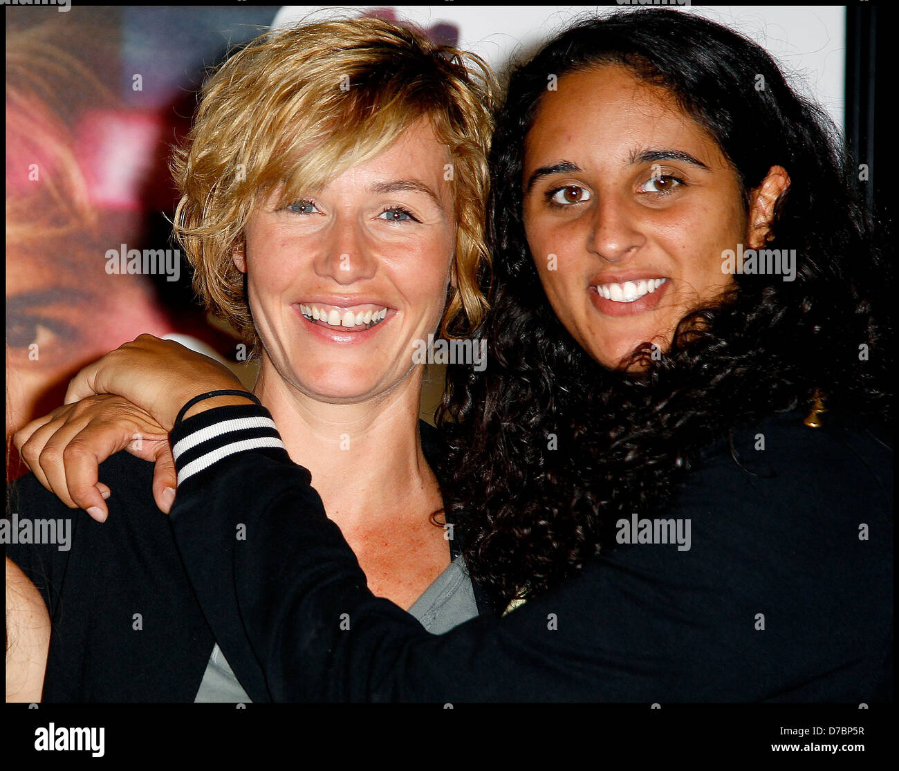 Cecile de France and Roxane Sylla premiere of 'A Butterfly Kiss' (Un Baiser Papillon) held at UGC Cine-Cite Bercy - Arrivals Stock Photo