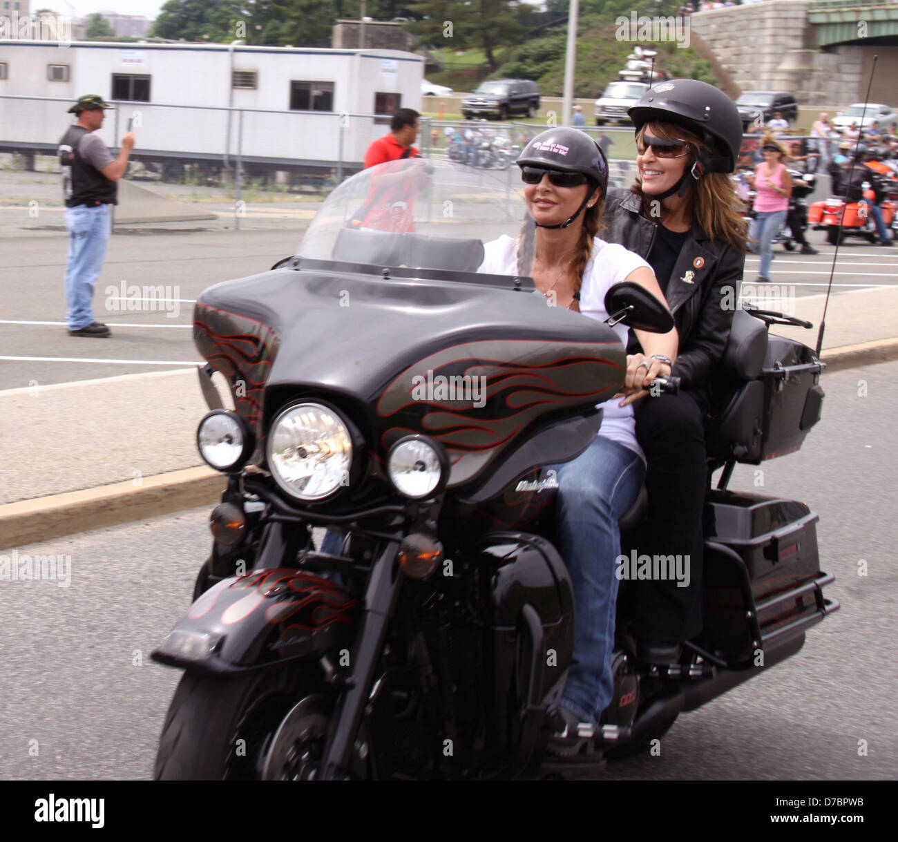 Sarah Palin, Bristol Palin and their family participate the annual Rolling Thunder rally for POW/MIA Arlington, Virginia - Stock Photo