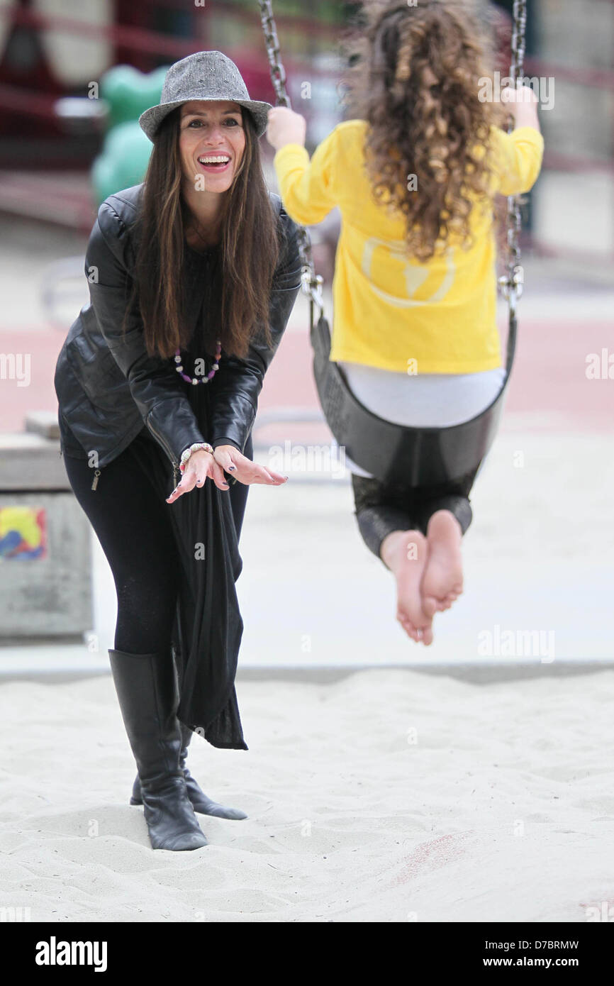 Soleil Moon Frye and her daughter Poet Sienna Rose Goldberg spend an