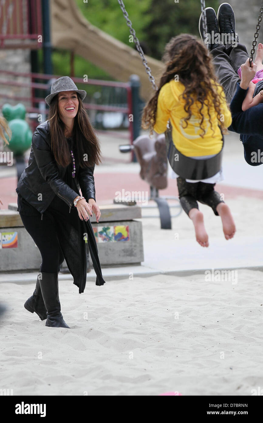 Soleil Moon Frye and her daughter Poet Sienna Rose Goldberg spend an