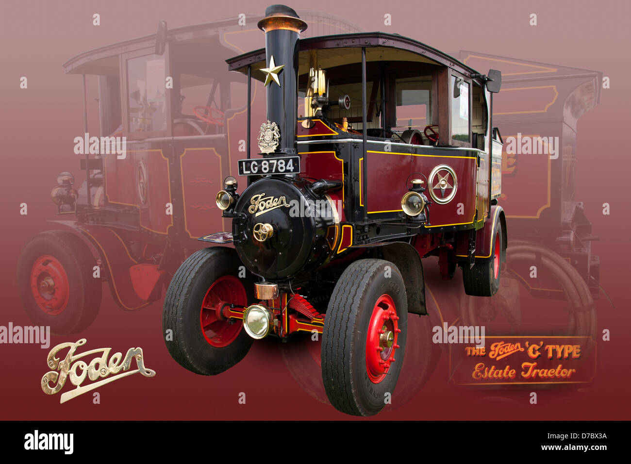 Foden 'C' Type Estate Tractor Stock Photo