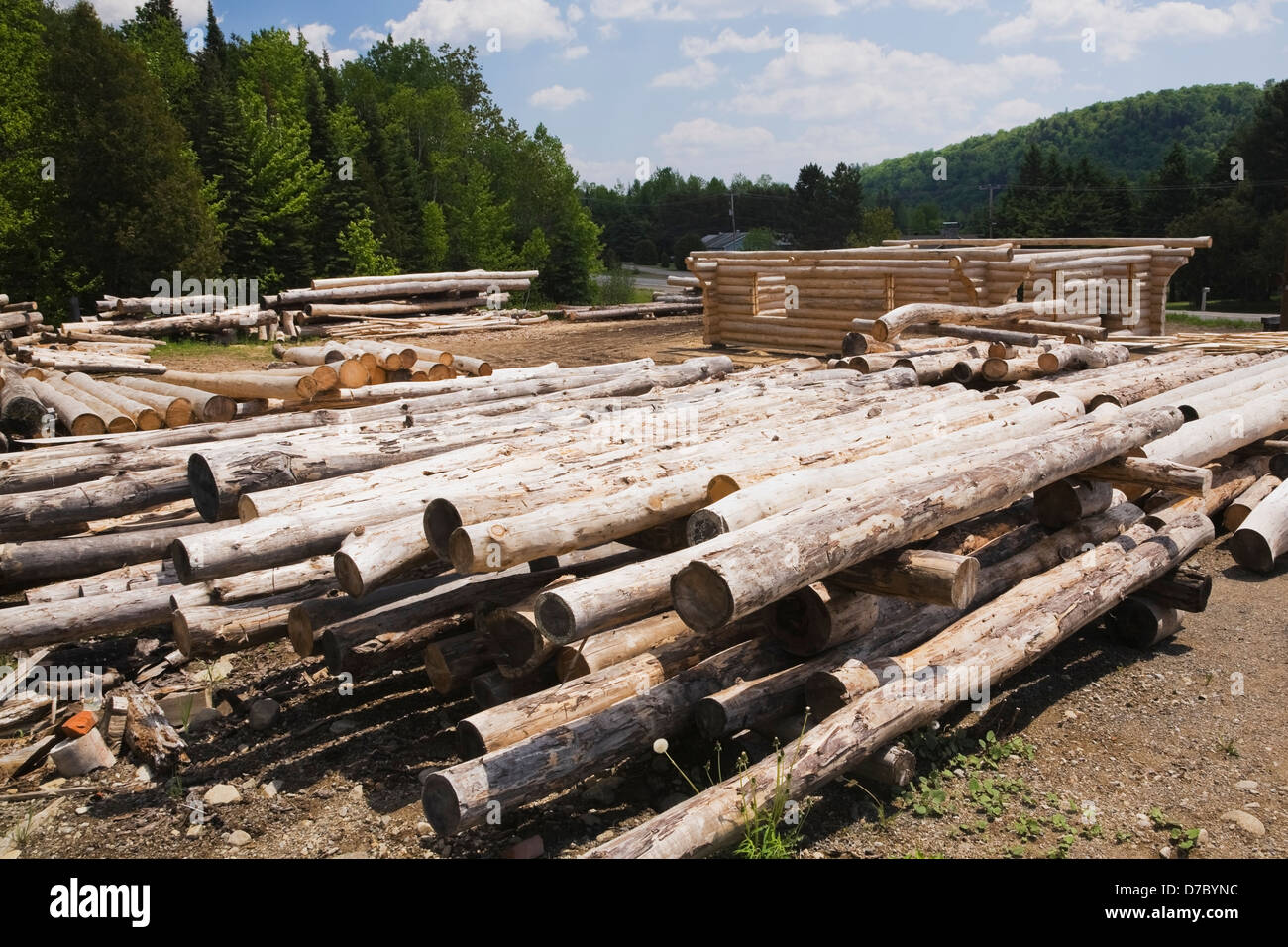Log Cabin Build Stock Photos Log Cabin Build Stock Images Alamy