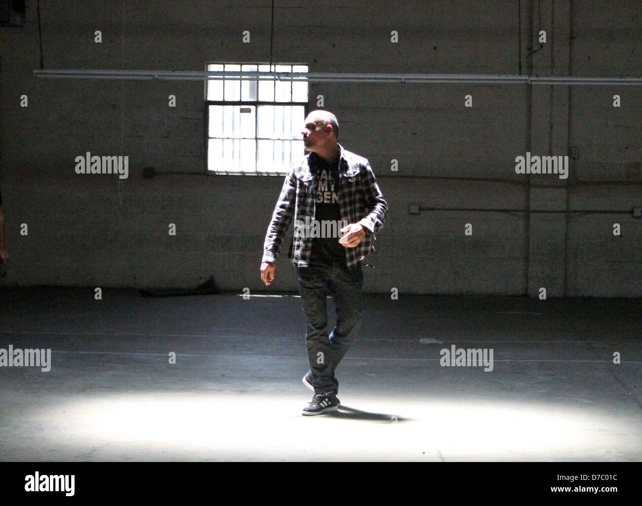 Christian Audigier visits a new building in Culver City where the