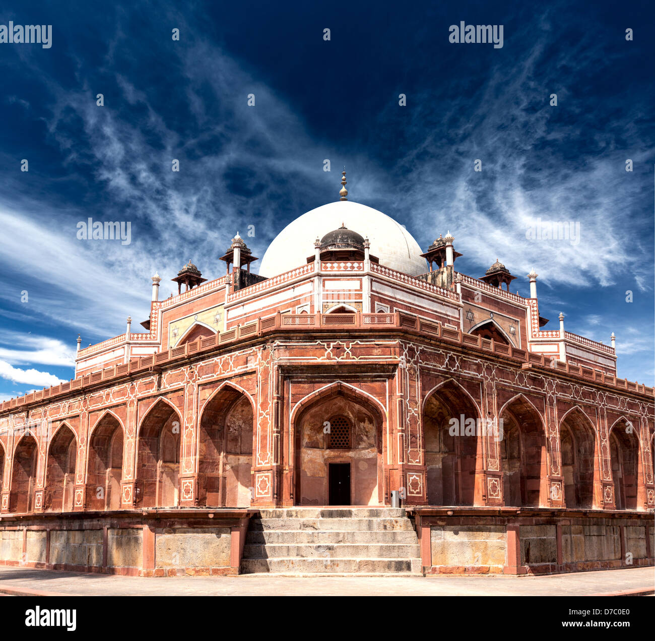 Humayun's Tomb. Delhi, India. UNESCO World Heritage Site Stock Photo