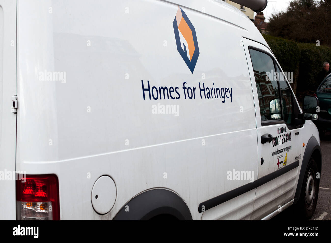 Haringey Council van Stock Photo Alamy