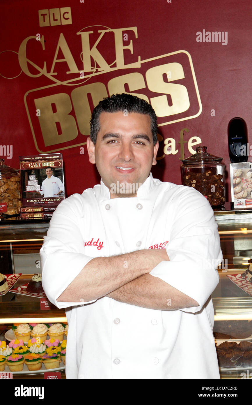 'Cake Boss' Buddy Valastro opens the Cake Boss Cafe at Discovery Times Square in NYC a ribbon cutting ceremony Stock Photo - Alamy