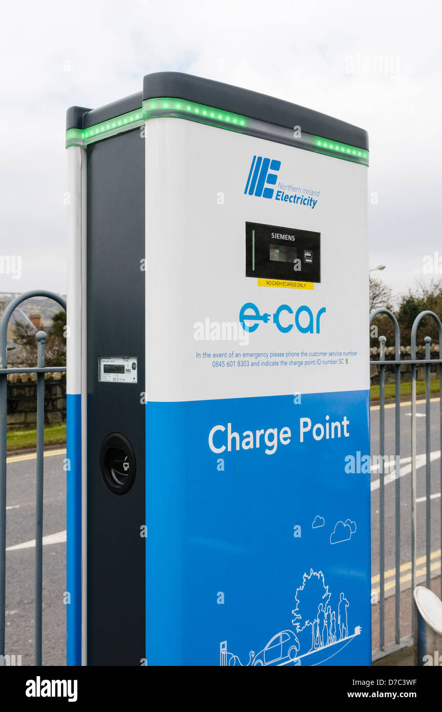 Electric vehicle charging point supplied by Northern Ireland Stock Photo Alamy