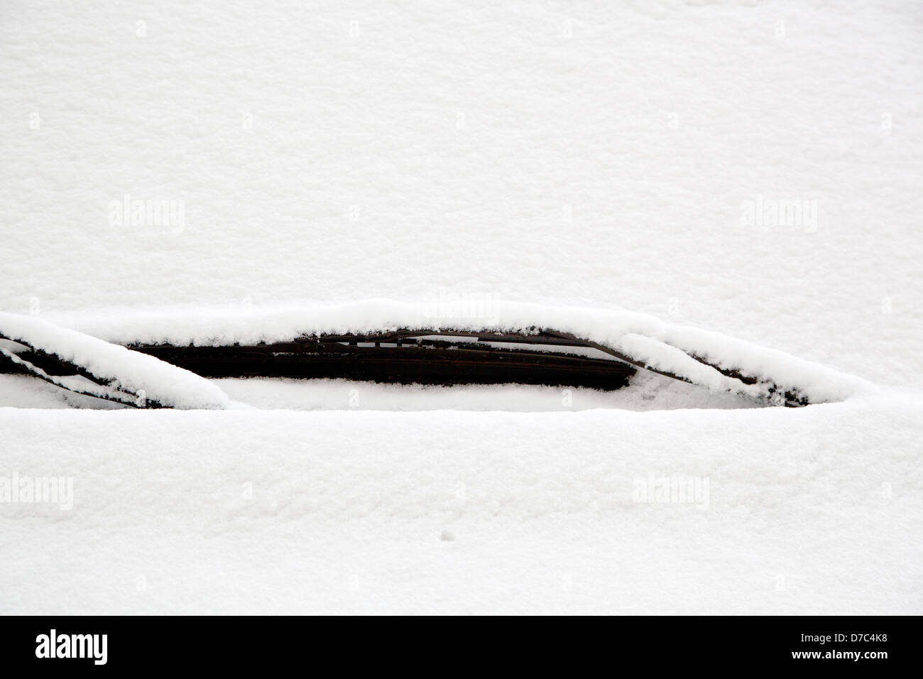 Car. windshield. snow Stock Photo Alamy