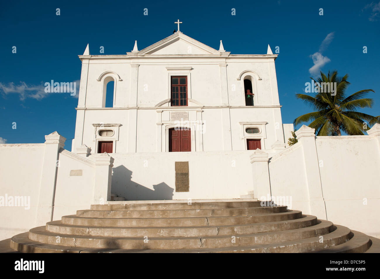 Church of Nossa Senhora da Saude, Ilha do Mocambique, Mozambique Stock Photo