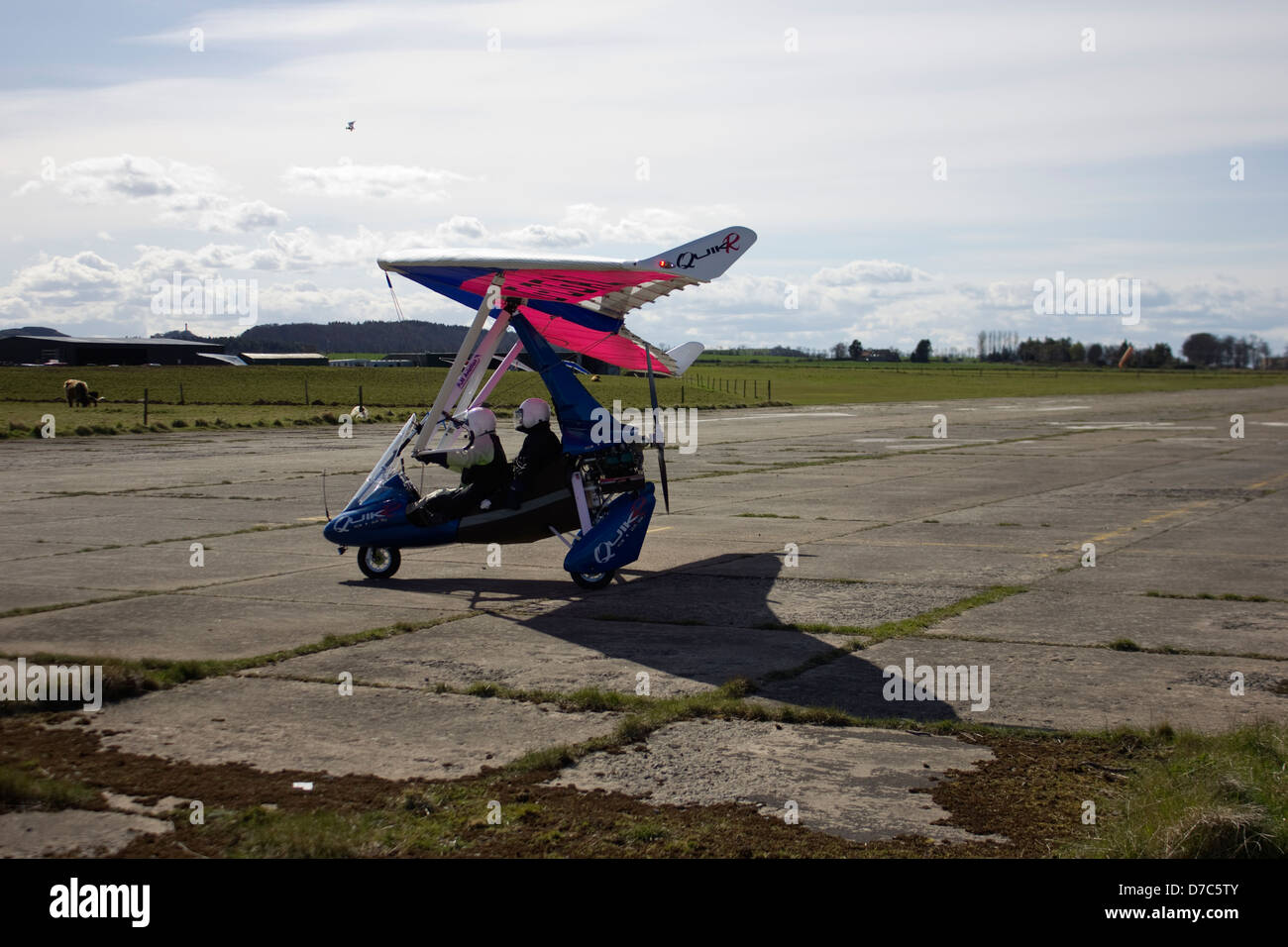 Microlight aircraft at East Fortune airfield Stock Photo - Alamy