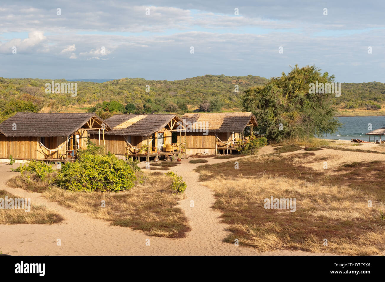 Mbuna Bay, Colongue Restreat, lake Niassa, Mozambique Stock Photo