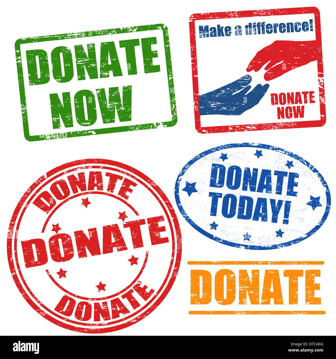 Please donate rubber stamp Royalty Free Vector Image