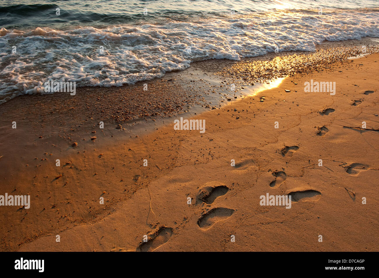 beach, lake Niassa, Mozambique Stock Photo