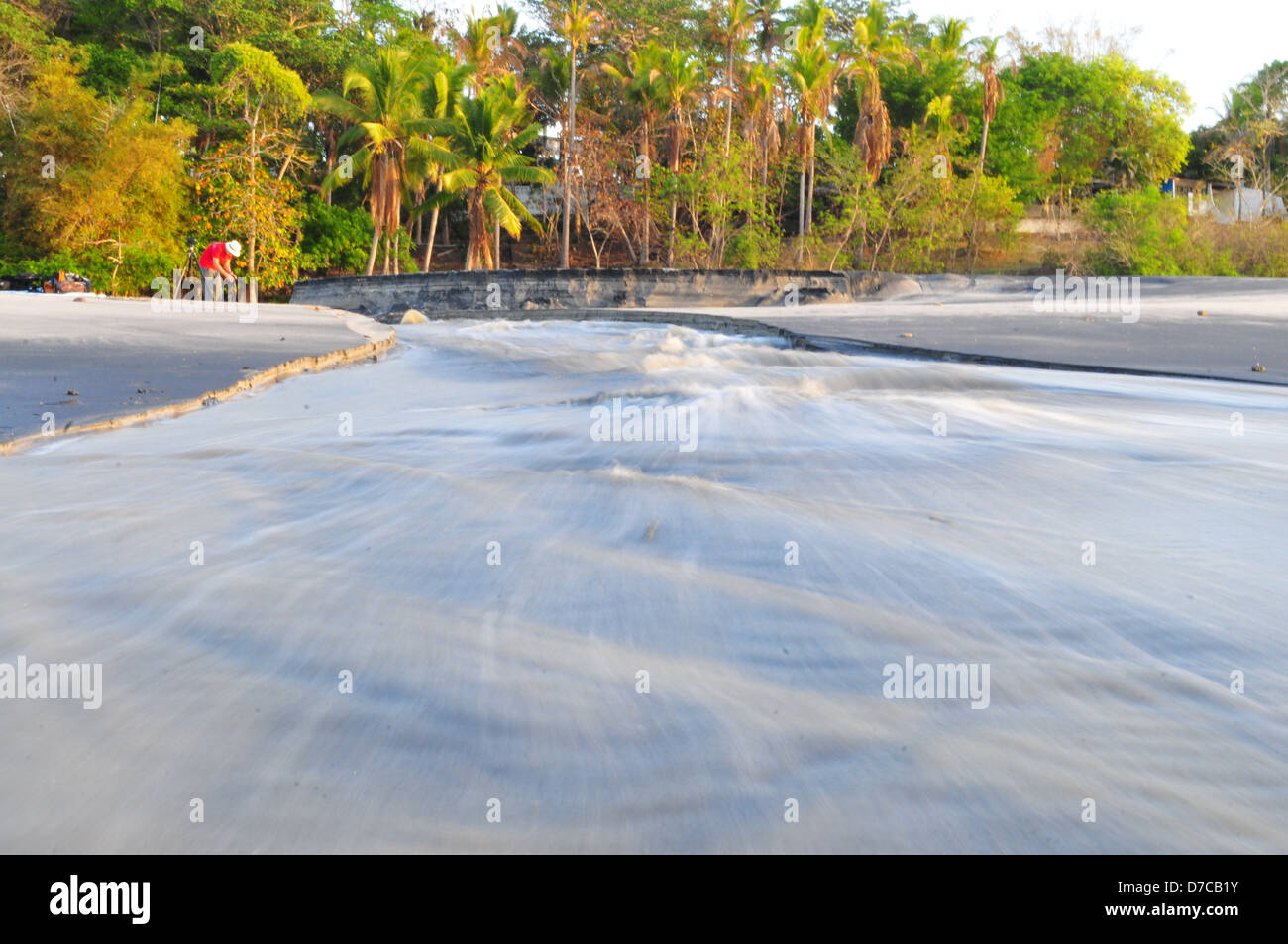River flowing towards the ocean Stock Photo - Alamy