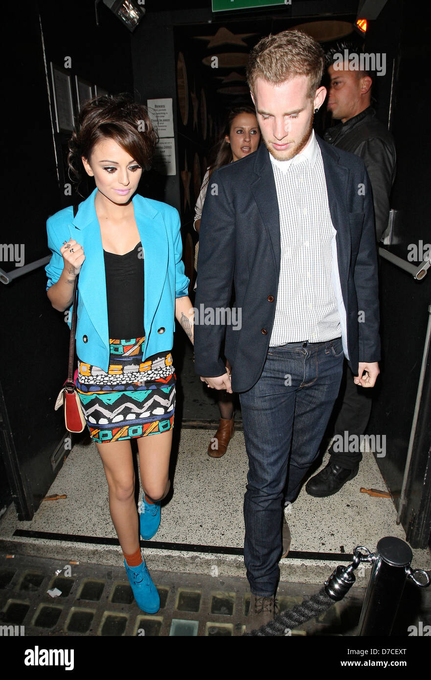 Cher Lloyd and her boyfriend Craig Monk leaving the Profile Bar in Soho  London, England - 14.10.11 Stock Photo - Alamy