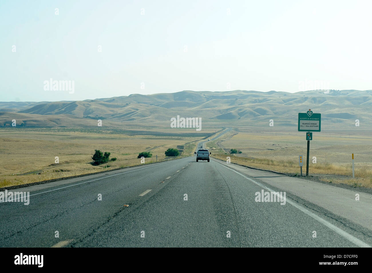 A general view of a road trip along Highway One in California USA ...