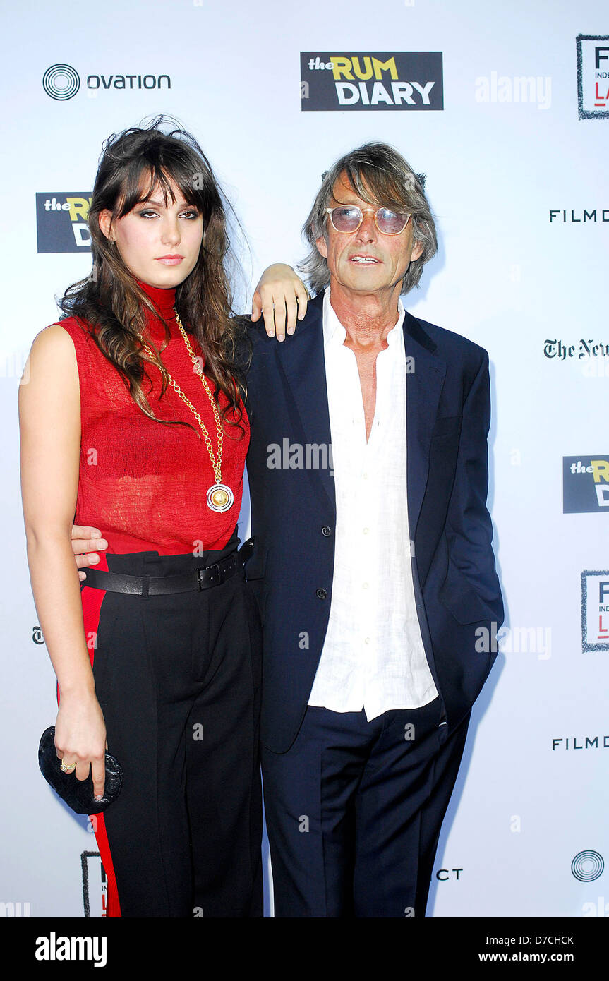 Director Bruce Robinson, family, at 'The Rum Diary' premiere held at
